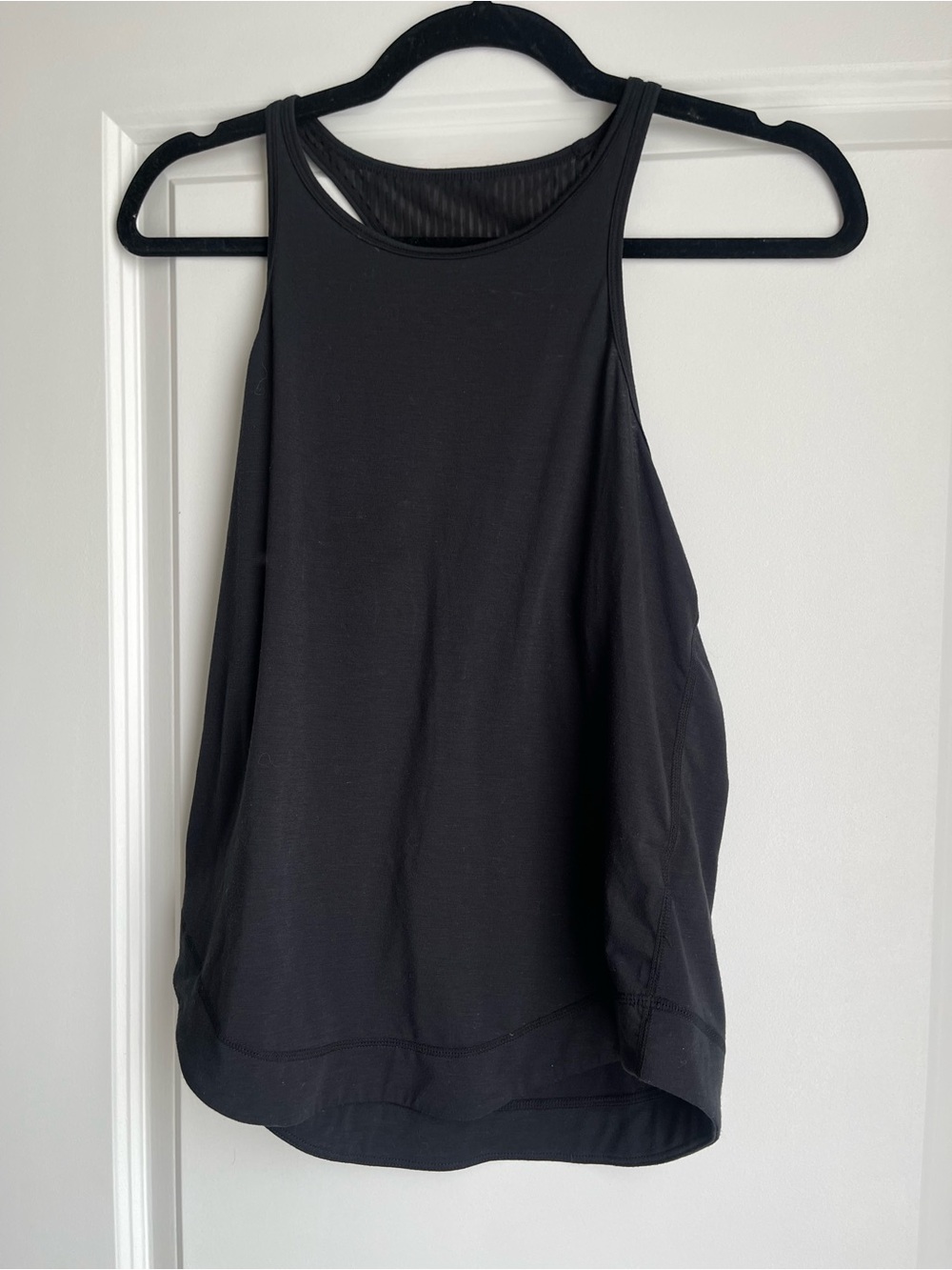 Sweaty Betty London Black Racerback Mesh Back Athletic Tank Top Womens XS